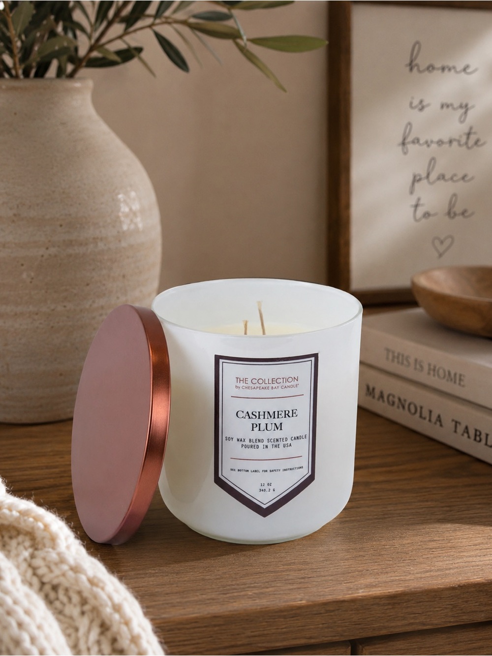 Chesapeake Bay Candle “Cashmere Plum” Soy Wax Blend Candle